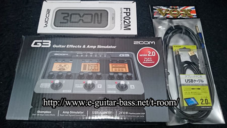 格安アンプシミュレーター&マルチエフェクターZOOM G3